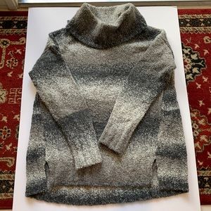 Ombré Gray Sweater Cowl neck Size S